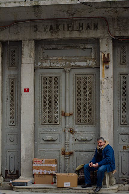 Vakifhan historical building with number 5