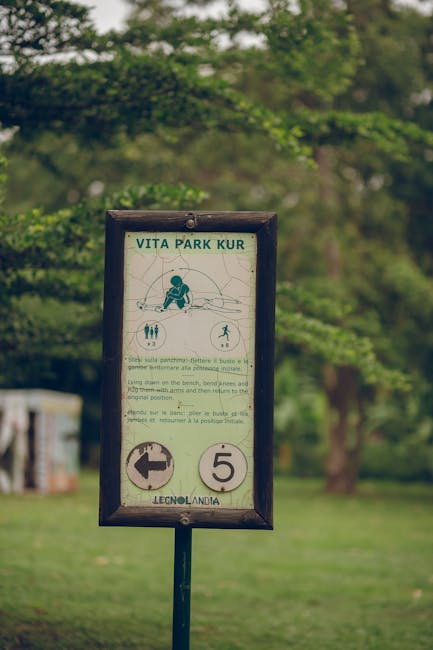 Vita Park sign with number 5